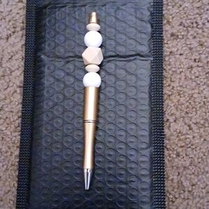 One of a kind custom beadable pens.